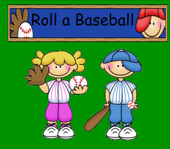 Preview of Smartboard Roll a Baseball Center or Group Activity