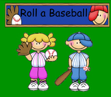 Smartboard Roll a Baseball Center or Group Activity