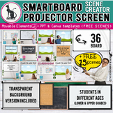 Smartboard Screens Realistic Clipart Movable Mockups Class