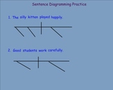 Smartboard Sentence Diagramming Exercises