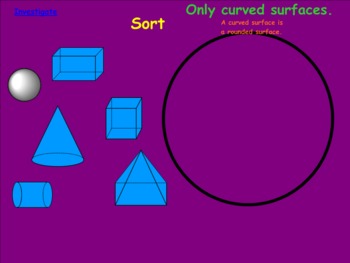 Preview of Smartboard: Sorting 3D Solid Shapes
