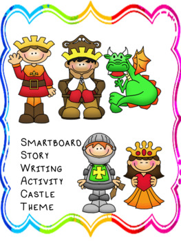 Preview of Smartboard Story Writing Activity Castle Theme