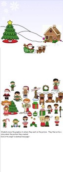 Preview of Smartboard Story Writing Activity Christmas Theme