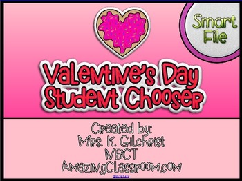 Preview of Smartboard Valentine's Day Student Chooser