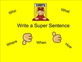 Smartboard Writing a Super Sentence