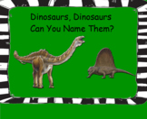 Smartboard and Worksheet Dinosaur Activities
