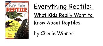 Preview of Smartboard lesson for "Everything Reptile" by Cherie Winner