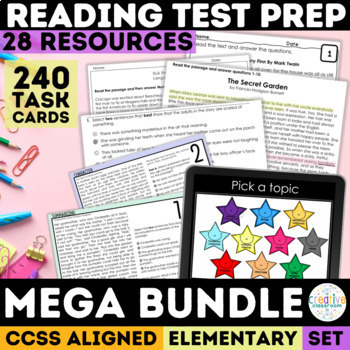Preview of 3rd 4th 5th Grade Reading Comprehension Passages Qusetions CAASPP SBAC Test Prep