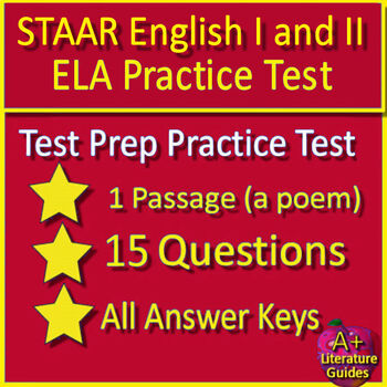 Preview of STAAR English I and II New Item Types - Free EOC Reading Practice Test