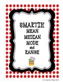 Smartie Mean Median Mode Range Data Activity
