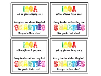 smartie students freebie by teach play with mrs j tpt