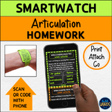 Smartwatch Wearable Articulation Homework for Speech Thera