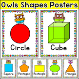 Owls Theme Shapes Posters Editable for Any Language - Owl 