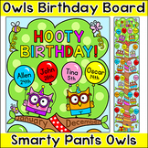 Smarty Pants Owls Theme Birthday Chart