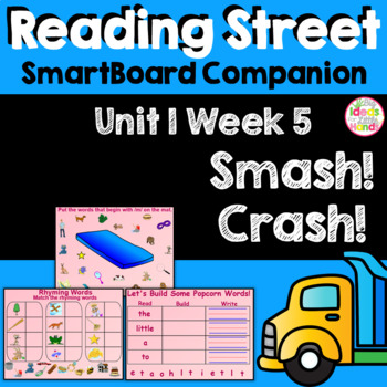 Preview of Smash! Crash! SmartBoard Companion Kindergarten