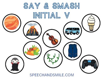 Preview of Smash Mats V Sound-Play Dough Smash Mat-Speech Therapy Materials