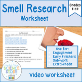 Smell Research Worksheet- FREEBIE