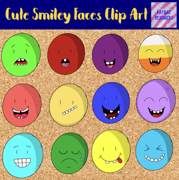 Preview of Smiey faces - emoji clip art