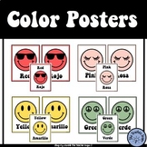Smiley Face Color Posters | Classroom Decor | English & Spanish