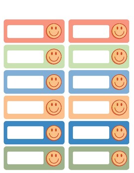 Smiley Face Name Tags by hashtagrigorous | TPT