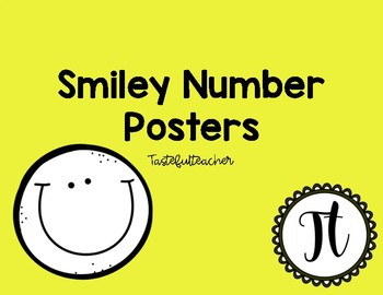 Preview of Smiley Number Posters