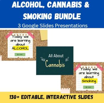 Preview of Smoking, Alcohol & Cannabis Bundle (Google Slides)