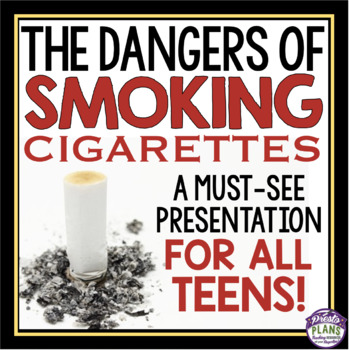 Preview of Smoking Health Presentation - Dangers of Smoking Cigarettes Slideshow Lesson