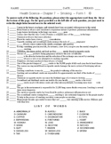 Smoking - Matching Worksheet - Form 1