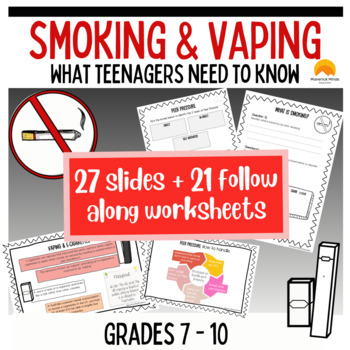 Preview of Smoking and Vaping grades 7-10