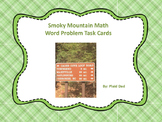 Smoky Mountain Math Word Problem Task Cards