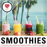 Smoothie Making Brainstorm Plan + Healthy Nutrition Activi