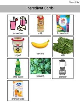 Preview of Smoothie Recipe and Activities