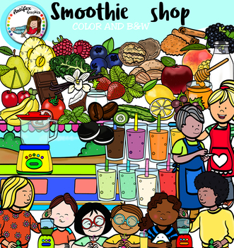 Preview of Smoothie Shop Clip art- 83 items!