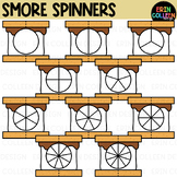 Smore Spinners Clipart - Summer Camping