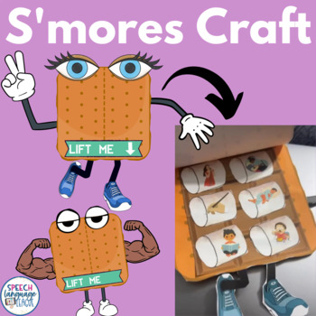 Preview of Smores Craft | End of the Year Speech Therapy Activity | Camping | Mixed Groups