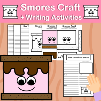 Preview of Smores Craft / Summer Activity / Camping / Writing 