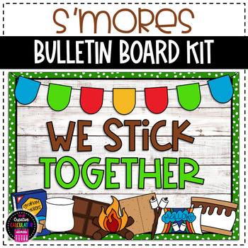 Smores Fall Camping Bulletin Board or Door Decor by The Creative Calculator