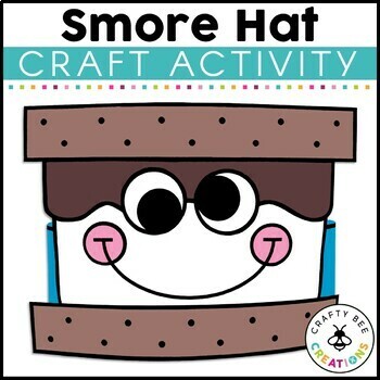 Preview of Smores Hat Craft Headband Crown Camping Theme Kindergarten Preschool Template