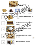 Smores Step by Step ADL Cooking Snack Visual Recipe Instru