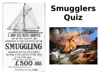 Preview of Smuggling and Smugglers Quiz