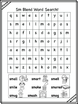 sn and sm blend word searches by lauren mcintyre tpt