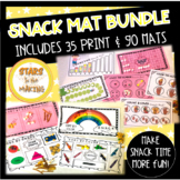 Snack Mats BUNDLE Math and ELA foundational skills 35 prin