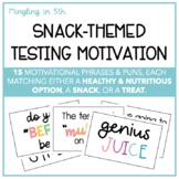 Snack-Themed Testing Motivation