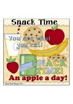 kids snack time clipart