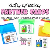 Snacks Partner Pairing Cards | Classroom Management | Preschool
