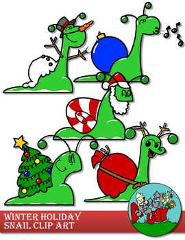 christmas cartoon snail