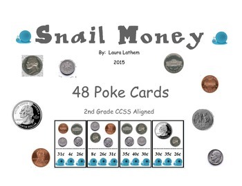 Preview of Snail Money Math Poke