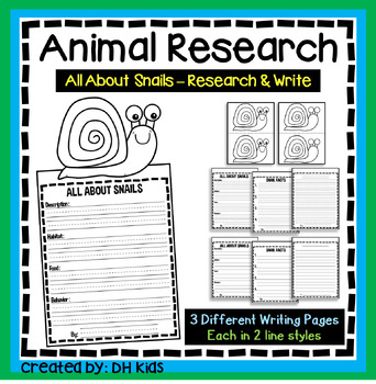 Preview of Snail Report, Science Writing Project, Garden Animal Research, Spring Craftivity