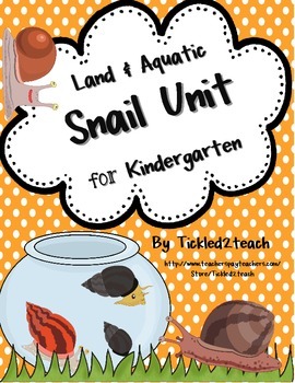 Preview of Snail Science Unit for Kindergarten