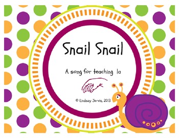 Preview of Snail Snail: A folk song to teach ta titi and la